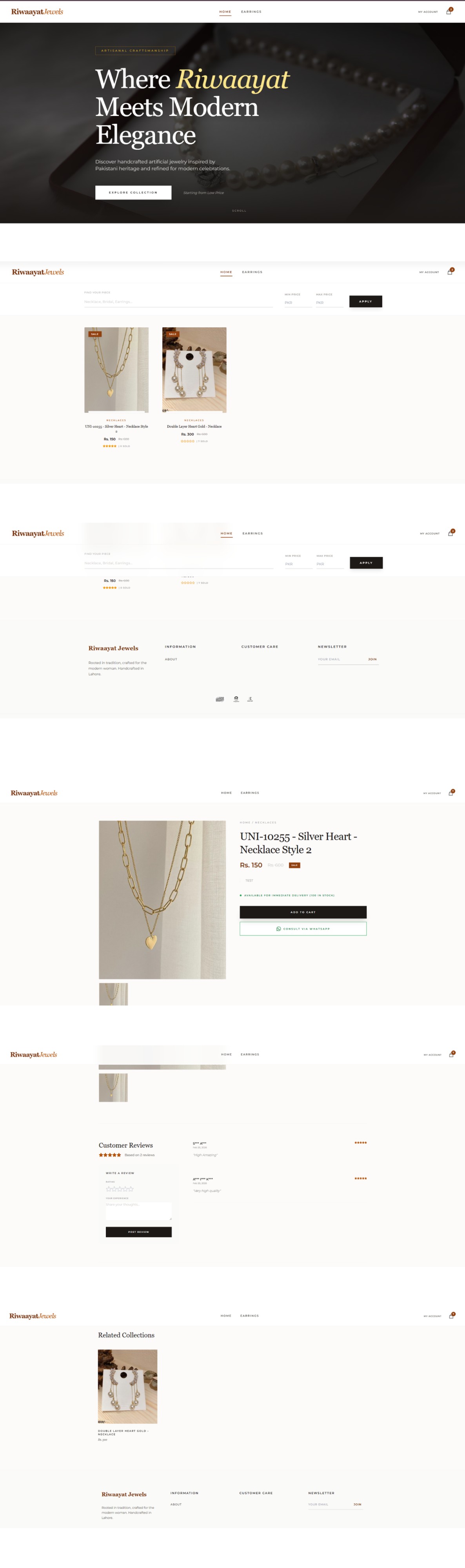 Riwaayat Jewels E-commerce Store